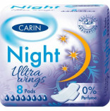Carin Night Ultra Wings hygienick vloky 8ks