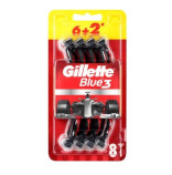 Gillette Blue 3 Formula Red jednorzov holtka - 6+2ks
