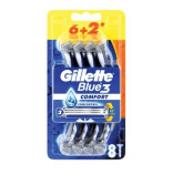 Gillette Blue 3 Comfort jednorzov holtka - 6+2ks