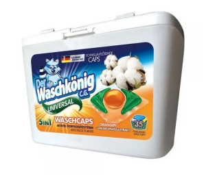 Waschkonig Universal Orangen und Baumwollextrakt 5v1 gelov kapsle na pran 35ks