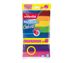 Vileda Microfibre Colors 8ks utrky multipack