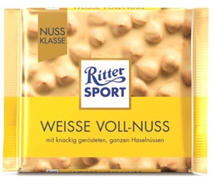 Nmeck Ritter Sport Weisse Voll Nuss - cel oky v bl okold 100g