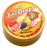 Woogie Fine Drops bonbóny s ovocnou příchutí v kovové krabičce 200g