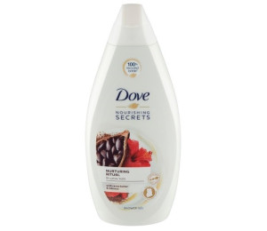 Dove Nourishing Secrets Kakaov mslo a hibiscus sprchov gel 500 ml