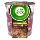 Air Wick Essential Oils Infusion Merry Berry vonná svíčka ve skle 105g