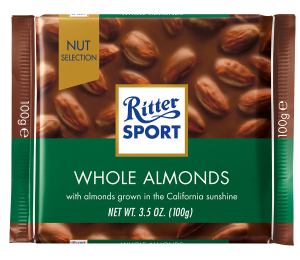 Nmeck Ritter Sport okolda Whole Almonds 100g