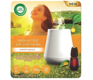 Air Wick Essential Mist Aroma difuzr bl na terick oleje + npl Happiness 20ml