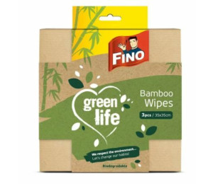 Fino Green life BIO prachovky z bambusovho vlkna 3ks 35x35cm
