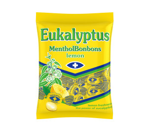 Eukalyptus mentolovo-citronov bonbny 150g