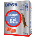 BROS Parafínové bloky na myši a potkany 100g