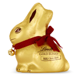 Lindt velikonoční zajíček z mléčné čokolády s červenou mašlí 100g