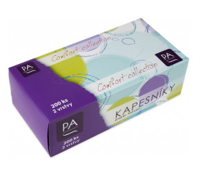 PA paprov kapesnky Comfort collection BOX 200ks, bl, 2-vrstv