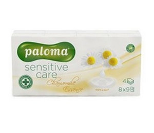 Paloma Sensitive Care paprov kapesnky Chamomile Essence 8x9 4 vrstv