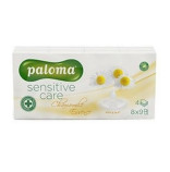 Paloma Sensitive Care papírové kapesníky Chamomile Essence 8x9 4 vrstvé
