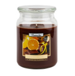 Bispol Chocolate - Orange svíčka ve skleněné dóze 500g