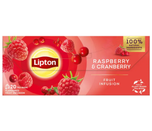 Lipton Raspberry & Cranberry 20 sk
