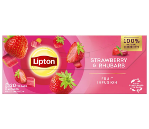 Lipton Strawberry & Rhunbarb 20 sk