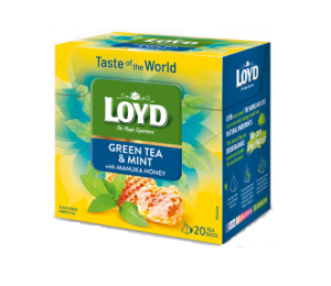 Loyd pyramida Green Tea & Mint with Manuka Honey 20 x 1,7g