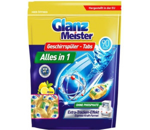BONUS - Glanz Meister tablety do myky Alles in 1 - 90ks lemon