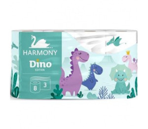Harmony Dino dtsk toaletn papr 8ks 3vrstv