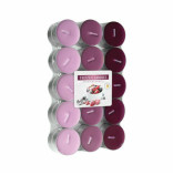 Bispol svíčky čajové tříbarevné Frozen Berries 30 ks