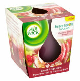 Air Wick Essential Oils Infusion Mountain Berry Blossom svíčka ve skle kostka 105g