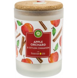 Air Wick svíčka s korkovým uzávěrem Apple Orchard Jablko se skořicí 185g