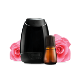 Air Wick Essential Mist Aroma difuzér černý na éterické oleje + náplň růže 20ml