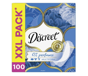 Discreet Deo 0% perfume Giga Pack 100 ks