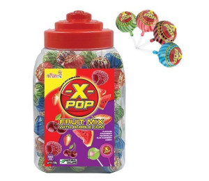 X Pop Fruit Mix lztka s ovocnou pchut se vkakou 100ks