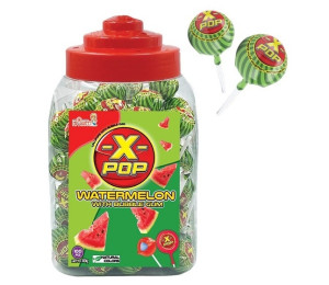 X Pop Watermelon lztka s melounovou pchut se vkakou 100ks