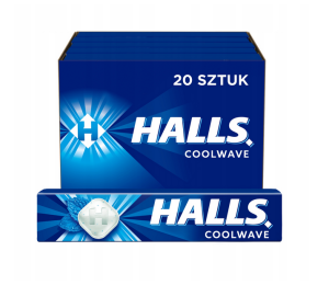 Karton Halls Coolwave bonbny s pchut mentolu a eukalyptu 20x33,5g