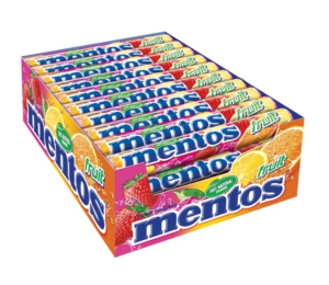 Karton Mentos Fruit ovocn bonbny 40x37,5g