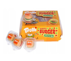 Trolli Party Burger Minis - mini burgery v paprov krabice 150g nmeck