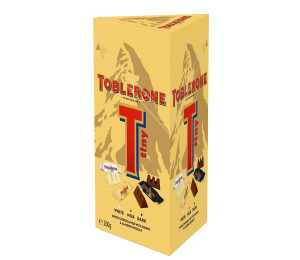 Toblerone sms miniatur mln, bl, tmav 200g exp. 2/2024