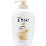 Dove Silk krémové tekuté mýdlo s dávkovačem 250 ml