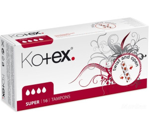 Kotex Super Tampons 3x16 ks