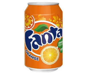Karton Fanta Orange plech 0,33l - balen 24ks