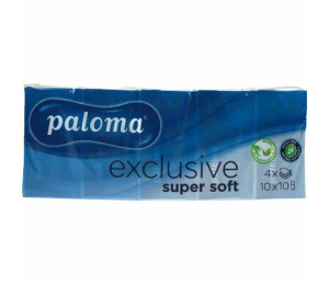 Paloma Exclusive paprov kapesnky Super Soft 10x10 4 vrstv