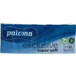 Paloma Exclusive papírové kapesníky Super Soft 10x10 4 vrstvé