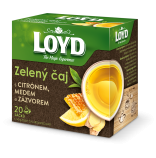 Loyd pyramida Zelen aj s citrnem, medem a zzvorem 20 x 2g