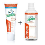 Elmex Junior SADA zubn pasta 75 ml + stn voda 400ml