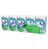 Linteo Aroma Mint paprov kapesnky 10x10ks, bl, 3-vrstv 
