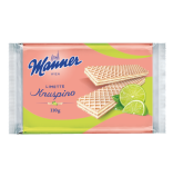 Manner Limette Knuspino kupav oplatky s limetkovo - krmovou npln 110g