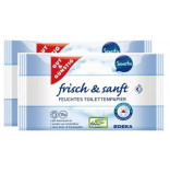 Edeka vlhen toaletn papr Sensitiv 2x70ks DUOPACK nmeck