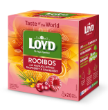 Loyd pyramida Rooibos with Manuka honey, Raspberry & Cranberry 20 x 1,7g