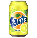 Fanta Lemon plech 0,33l - karton - balen 24ks