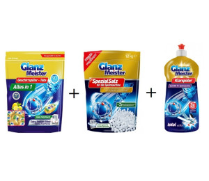 Nmeck Glanz Meister SADA tablety do myky 90ks + sl + letidlo 920ml