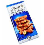Lindt Les Grandes mléčná čokoláda s lískovými oříšky 150g