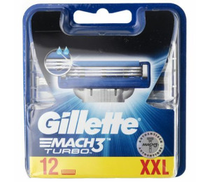 Gillette Mach3 Turbo náhradní břity 12ks německé